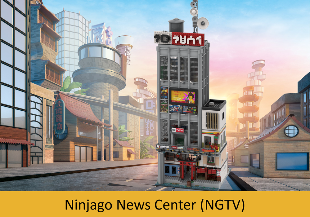 Lego Ninjago News Center / NGTV (Ninjago City Expansion/Modular)