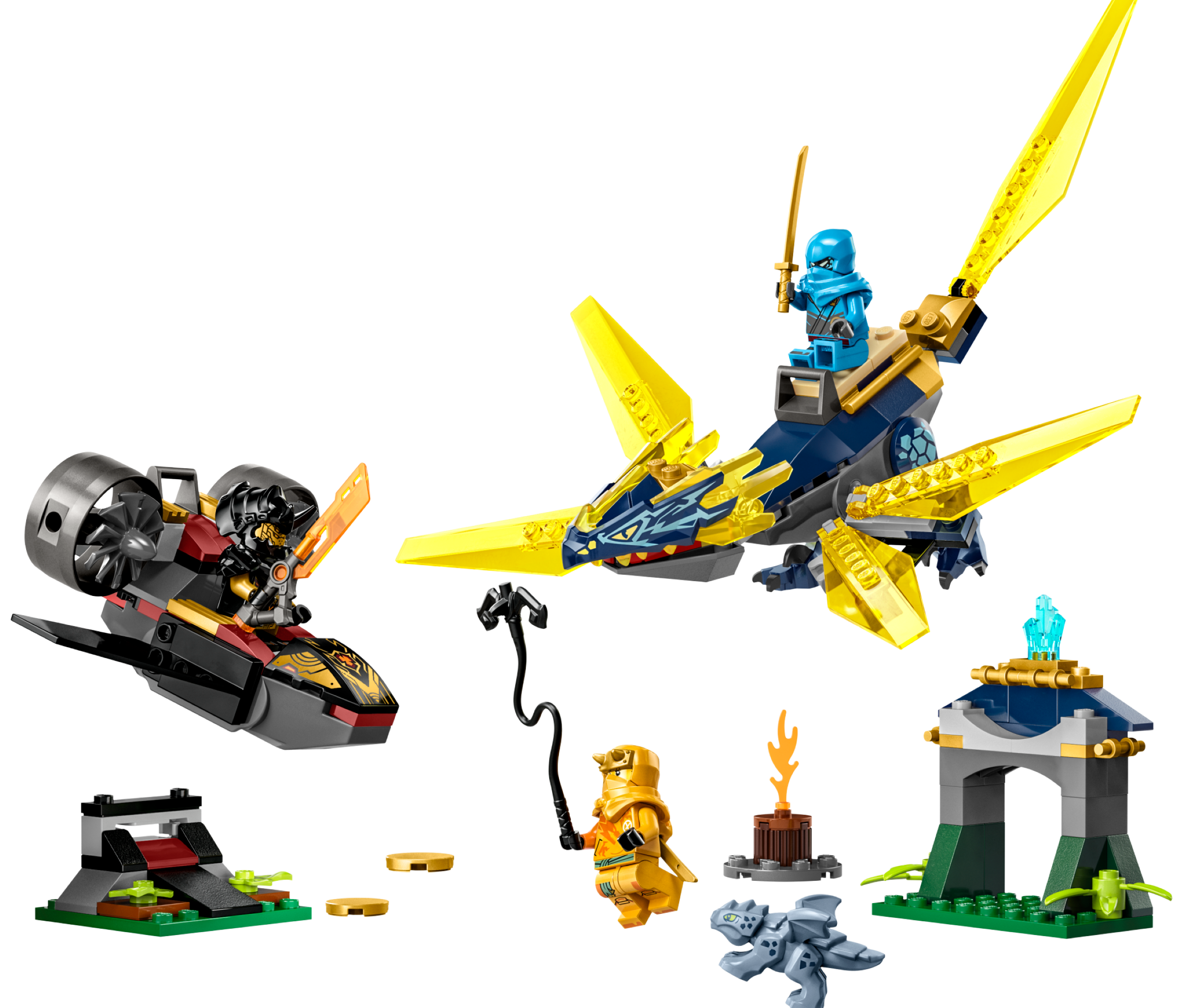 Lego Nya and Arin's Baby Dragon Battle