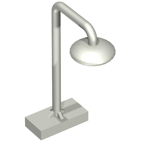 Lego Duplo Shower Head on Stand / Pearl Light Gray