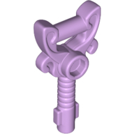 Lego Equipment Key Ornamented with Stud / Lavender