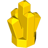 Lego Rock 1 x 1 Crystal 5 Point / Yellow
