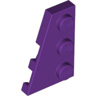Lego Wedge Plate 3 x 2 Left / Purple