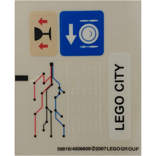Lego Sticker Sheet for Set 7997-1 / [No Color/Any Color]