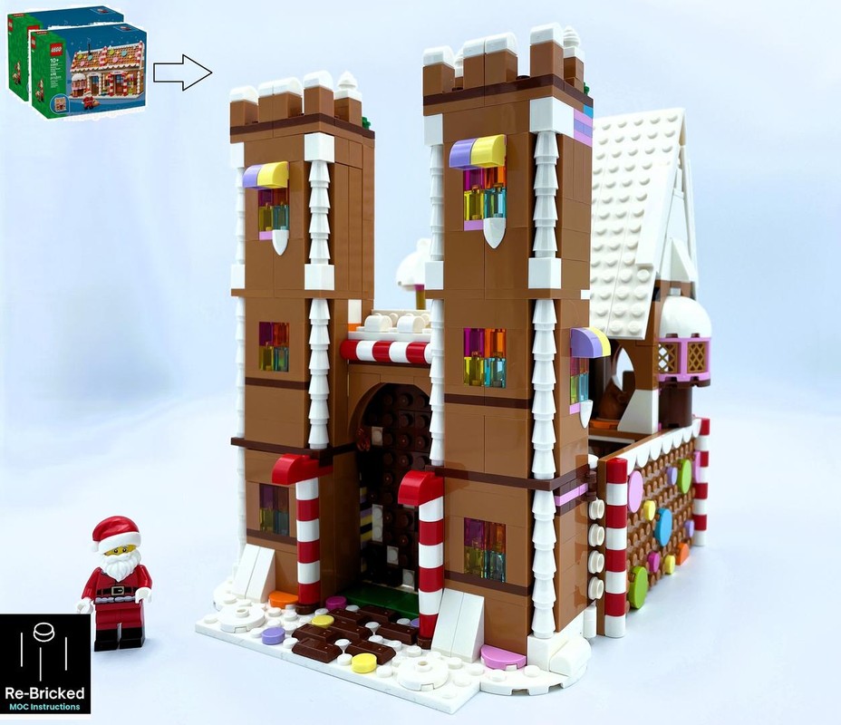 Lego Gingerbread Castle Alternate build of 2x40809