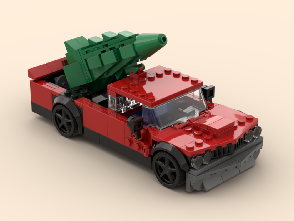 Lego Modded Datsun 620 Christmas edition