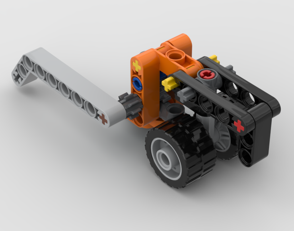 Lego 2 Wheeled Car With Spinning Thing