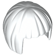 Lego Hair Short Bob Cut / White