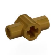 Lego Large Figure Weapon Lightsaber Hilt with Axle Hole and Two Bar Holders / Pearl Gold