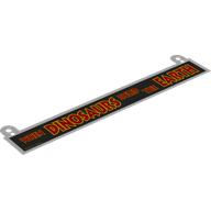 Lego Banner, 'WHEN DINOSAUR RULED THE EARTH' Print / Trans-Clear