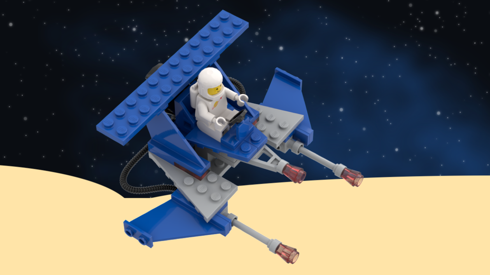 Lego Classic Space Reimagined: Tri-Scanner Rocket Sled