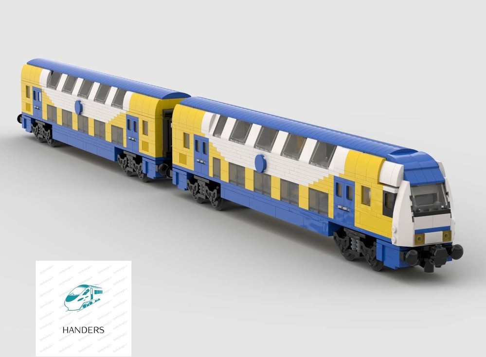 Lego German doubledecker Wagons