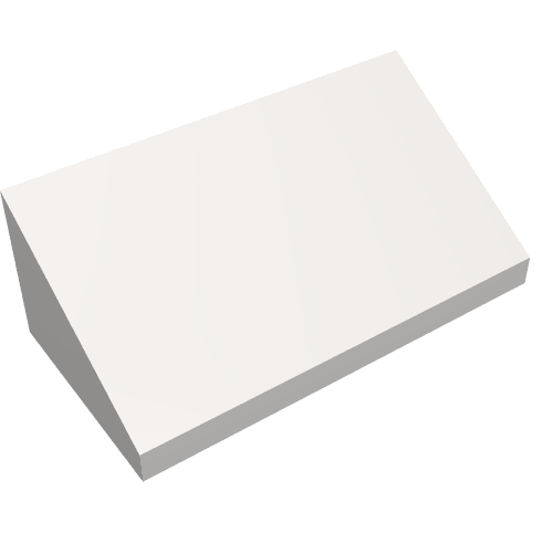 Lego Brick Sloped 30° 1 x 2 x 2/3 / Very Light Bluish Gray