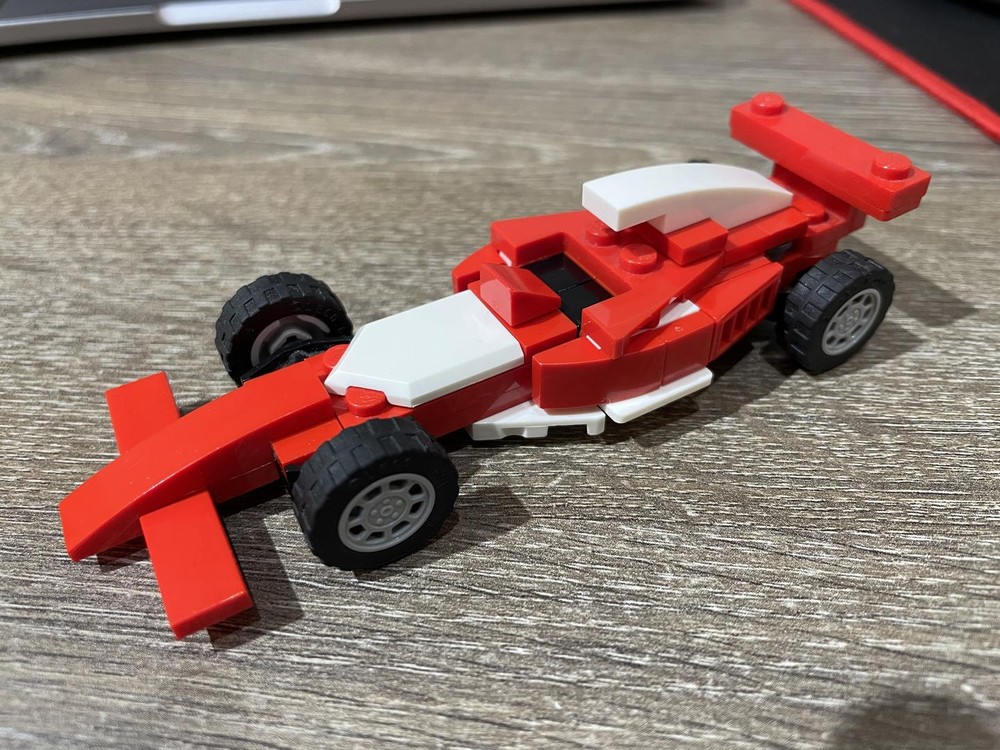 Lego Red and White Formula-1 Bolid