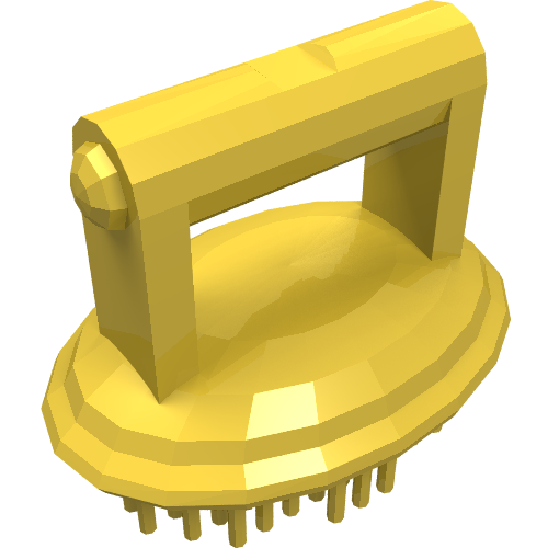 Lego Scala, Animal / Creature Accessory, Horse Brush / Yellow
