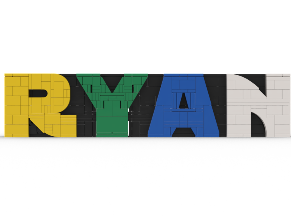 Lego Ryan Nameplate