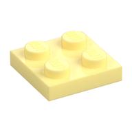 Lego Plate 2 x 2 / Bright Light Yellow
