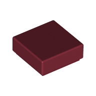 Lego Tile 1 x 1 with Groove / Dark Red