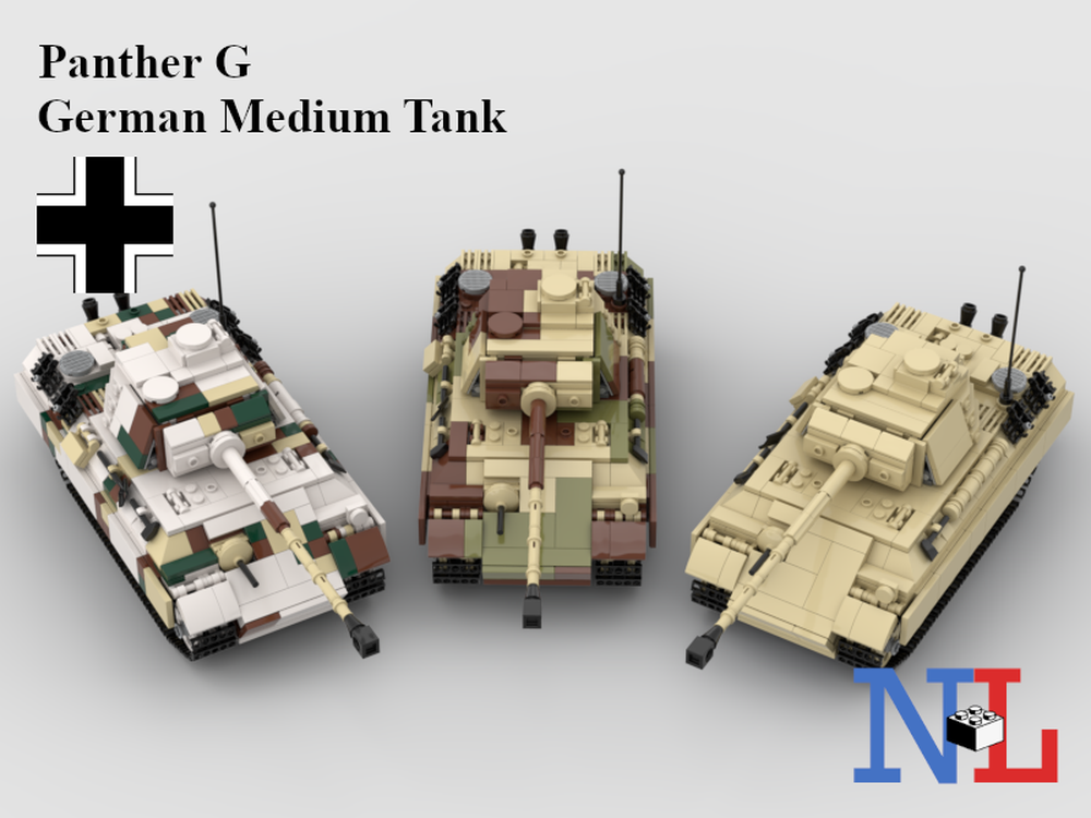 Lego WW2 Panther G Camo Bundle