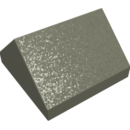 Lego Brick Sloped 45° 2 x 2 Double / Dark Gray