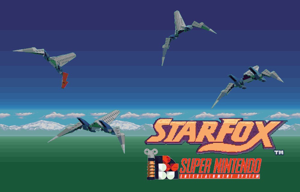 Lego Starfox Arwing - Classic SNES Design (mini/midi)