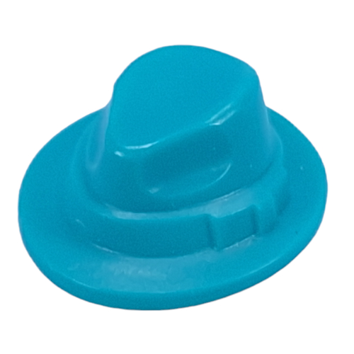 Lego Hair and Hat, Fedora / Dark Turquoise