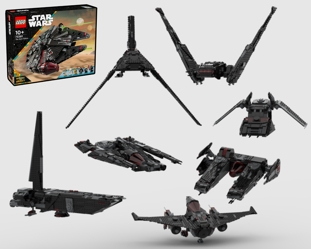 Lego 75389 Dark Falcon 7-in-1 Alternate Model Bundle Pack