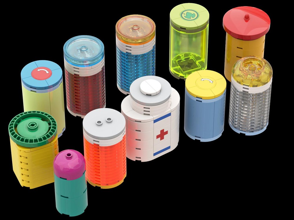 Lego Pills and Pill Bottles