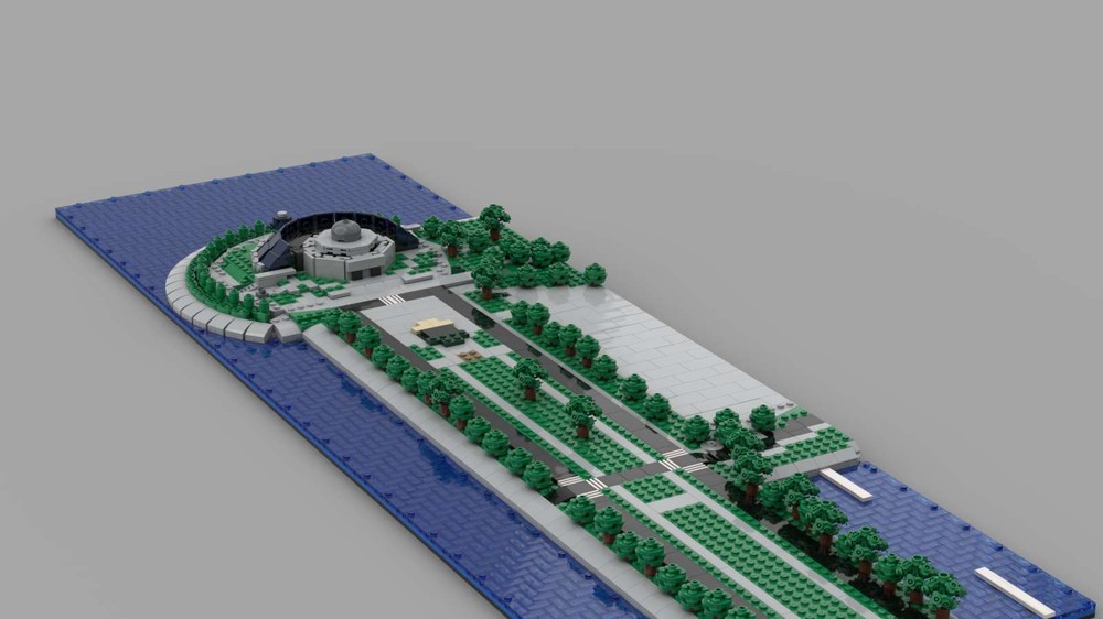 Lego Adler Planetarium at 1/650th Scale