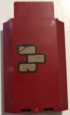 Lego Panel 3 x 3 x 6 Corner Wall without Bottom Indentations with Dark Tan Bricks Pattern 1 (Sticker) - Set 70425