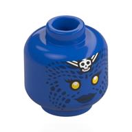 Lego Minifig Head with Print / Blue
