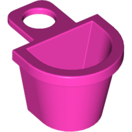 Lego Minifig Neckwear Basket [D Style] / Dark Pink