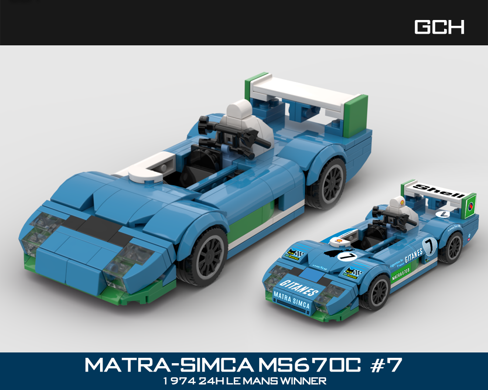 Lego Matra Simca MS670C #7 1974 Le Mans Winner