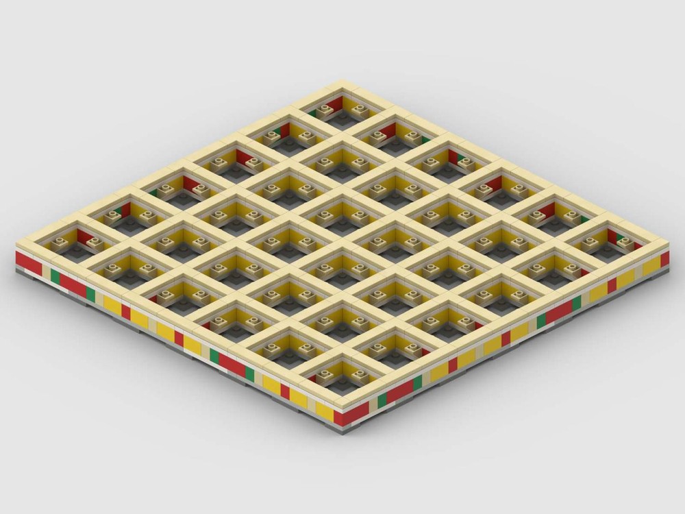 Lego Flip Board for Carcassonne (3D)