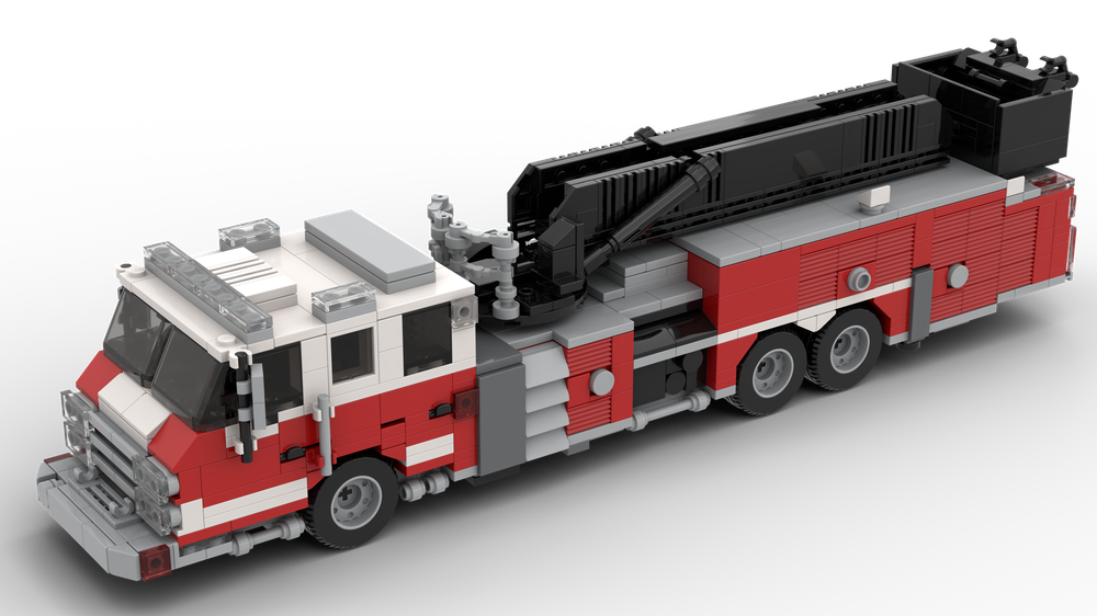 Lego Fire Truck Mid-Mount Aerial Platform