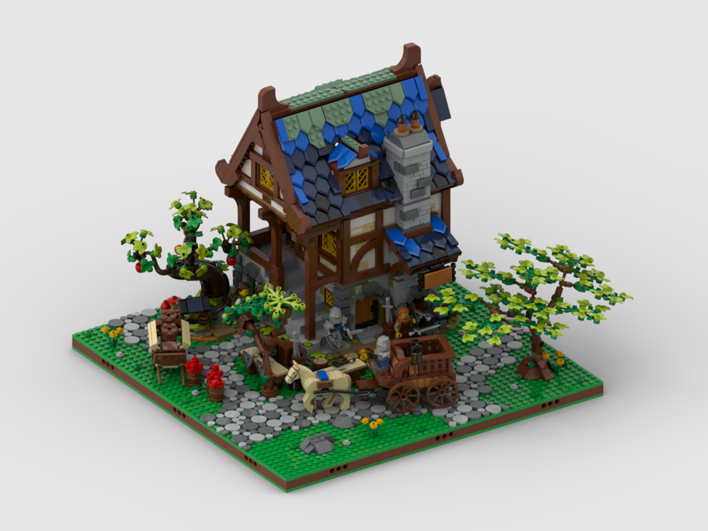 Lego Display for set 21325 Medieval Blacksmith