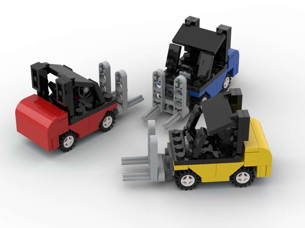 Lego Forklift - minifig scale