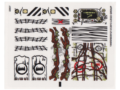 Lego Sticker Sheet for Set 70014-1