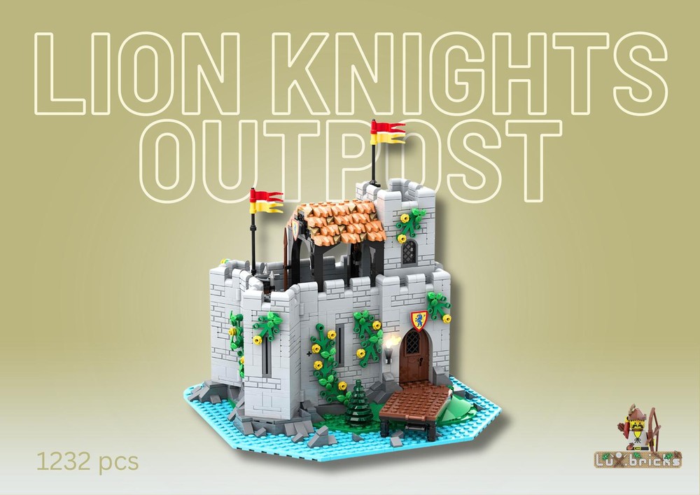 Lego Lion Knights' Outpost (addition to 10305 - "Lion Knights' Castle)