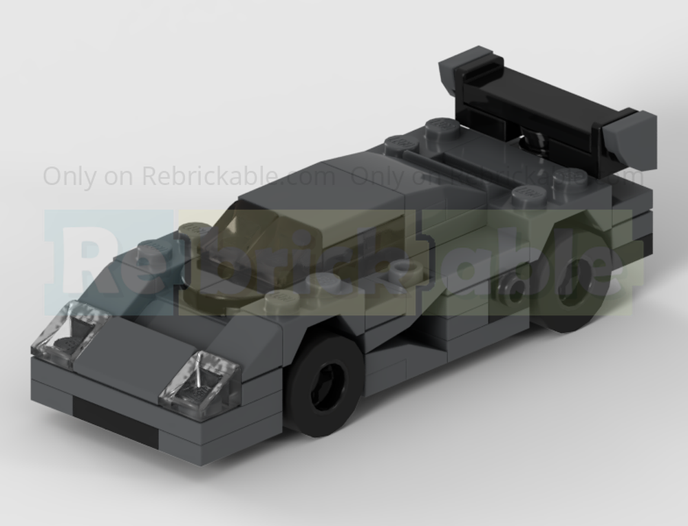 Lego Sauber Mercedes C9 Group C Racing Car - Half Speed Champions Scale
