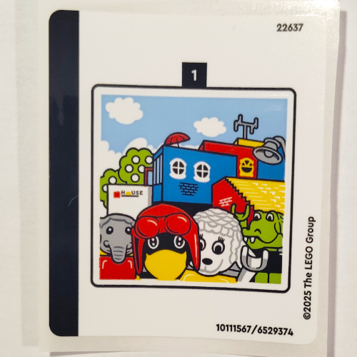 Lego Sticker Sheet for Set 40506-1 / [No Color/Any Color]