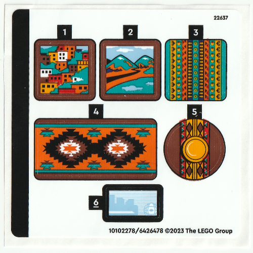 Lego Sticker Sheet for Set 40583-1