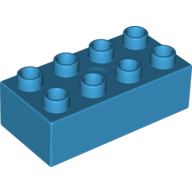 Lego Duplo Brick 2 x 4 / Dark Azure