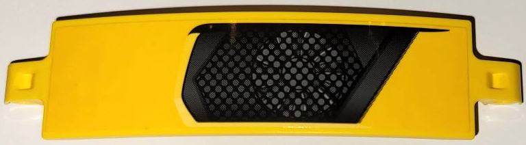 Lego Technic, Panel Curved 3 x 13 with Fan and Black Grille Pattern Model Left Side (Sticker) - Set 42114 / Yellow