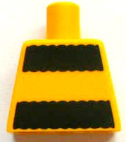 Lego Torso Black Thick Stripes Pattern