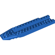 Lego Brick Wedged, Sloped Inverted 16 x 4 x 1 1/3 Cockpit / Blue