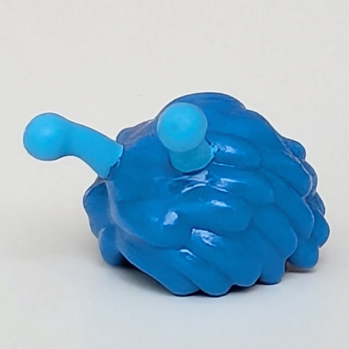 Lego Hair with Antennas, Dark Azure Pattern / Blue