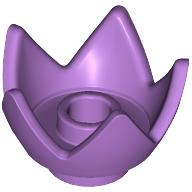 Lego Crown / Flower / Egg Shell Half / Medium Lavender