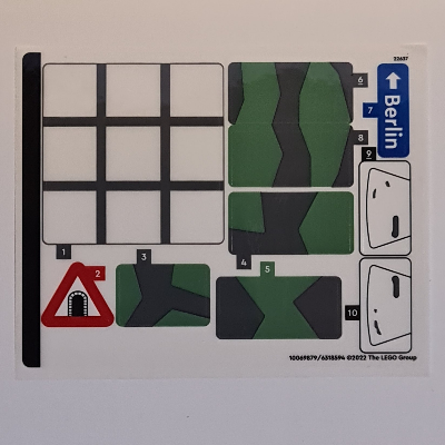 Lego Sticker Sheet for Set 77012-1 / [No Color/Any Color]