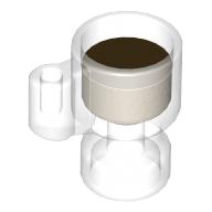 Lego Equipment Stein/Cup with Dark Brown Drink Pattern