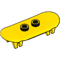 Lego Sports Skateboard with Trolley Wheel Holders / Yellow